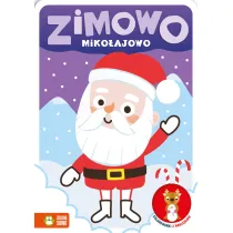 Zimowo miko�ajowo. Kolorowanki z naklejkami