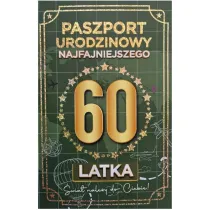 Yeku Karnet Urodziny 60 Nowy paszport m�skie