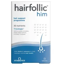 Vitabiotics Hairfollic Him suplement diety wspierajcy zdrowe wosy 30 tab.