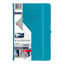 Kalendarz 2027 Jazz A5 dzienny turkusowy