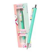 Cresco D�ugopis Block z koralikami SMILE w etui zielony