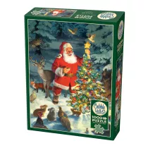 Puzzle 1000 Choinka witego Mikoaja G3 Cobble Hill
