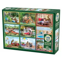 Puzzle 1000 el. Wiewirki na wakacjach Cobble Hill