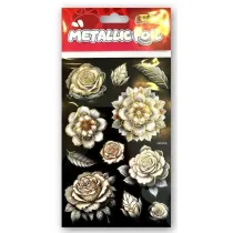 Naklejki foliowe Metalic Double Flowers PENMATE