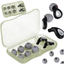 Zatyczki do uszu stopery silikonowe wyciszajce redukcja szumw zestaw 3 rozmiary