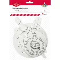 Titanum Dekoracje kartonowe do kolorowania 12 szt.