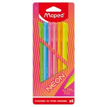 Cienkopis Graph Peps neon 6 kolorw MAPED