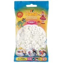 Koraliki Midi w woreczku 1000el bia�e Hama