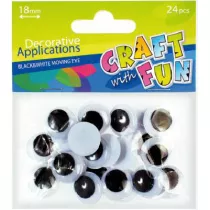 Ozdoba Oczy Craft with Fun 18 mm