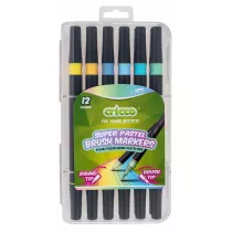 Cricco Pisaki pdzelkowe pastelowe dwustronne 12 szt.