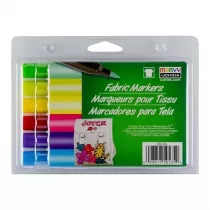 Marvy Markery tekstylne Brush 6 kolor�w