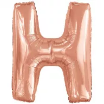 Amscan Balon foliowy litera H r�owe z�oto 67x86cm