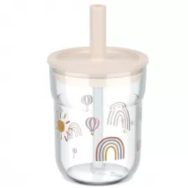 Mepal Szklanka dziecica ze somk Mio 250ml Sunshine & Rainbow 108023065245 250 ml