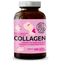 Diet-Food Kolagen woowy z kwasem hialuronowym Suplement diety 300 tab.