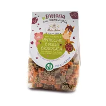 Pasta Natura Makaron z soczewicy i groszku dla dzieci Zwierz�ta bezglutenowy (uszkodzone opakowanie) 250 g Bio