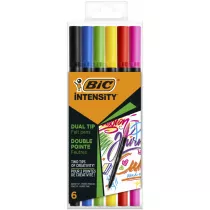 Bic Pisaki dwustronne Intensity Dual Tip 6 szt.