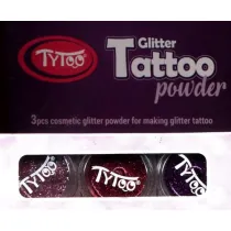 Tytoo. Tatua�e zestaw brokat�w 3 kolory