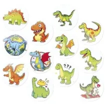 Titanum Naklejki papierowe na ta�mie Dinozaury 500 szt.