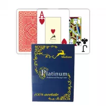 Ramino Acetate Quality, karty do gry, czerwone Modiano