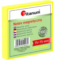 Titanum Notes elektorstatyczny ��ty 75x75mm 100 kartek