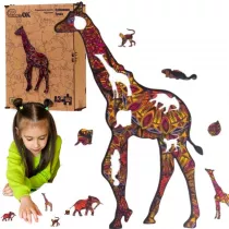 Puzzle drewniane eko 102 el. C�tkowana �yrafa A3 Maksik