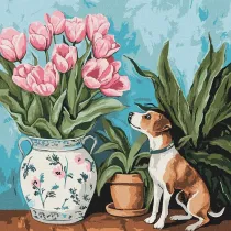 Ideyka Malowanie po numerach - Czaruj�ce tulipany 40x40cm