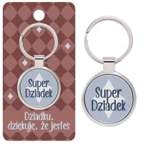 Be-Happy Gifts Brelok prezentowy Super Dziadek