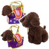 Piesek pudel w torbie LeanToys