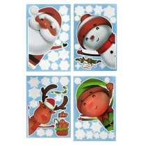 dpCraft Elektostatyczne naklejki na szyb�  Jolly Christmas 46szt.