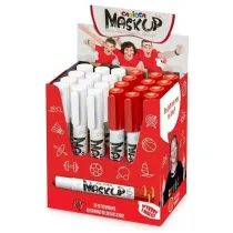 Kredki do twarzy MaskUP biaa i czerwona (24 szt) Carioca