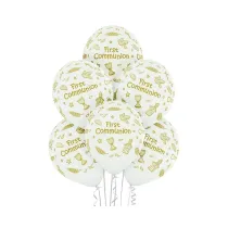 Balony Belbal Komunia 30cm 6 szt