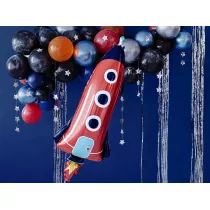 PartyDeco Balon foliowy Rakieta MIX 44x115cm