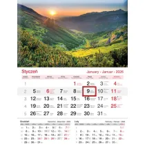 Lucrum Kalendarz �cienny 2026 jednodzielny G�ry