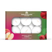 Big Nature �wieczki sojowa zapachowa tealight MALINA-RӯA-JAB�KO 6 szt.