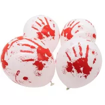 Balon lateksowy Halloween-krew 27,5cm 4 szt.