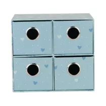 Pude�ko na biurko z 4 szufladkami Sweet Blue