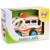 Drewniane auto - ambulans Daffi