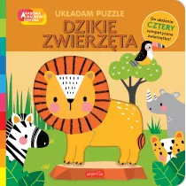 Dzikie zwierzta. Akademia mdrego dziecka. Ukadam puzzle