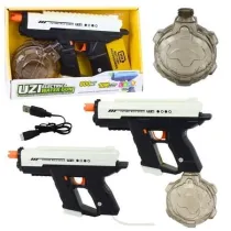 Pistolet na wod elektryczny 10m czarnobiay 800ml Leantoys
