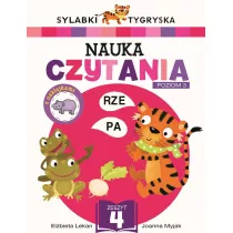 Sylabki Tygryska. Nauka czytania. Poziom 3. Zeszyt 4