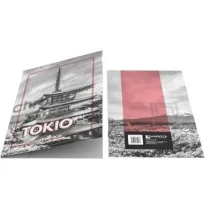 Teczka A4 lux z gumk� nadruk CITY