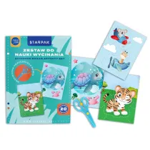 Zestaw kreatywny do nauki wycinania A4 z no�yczkami Animals  STARPAK 552509