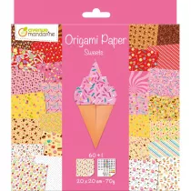 Papier Origami 20x20cm S�odycze 60 arkuszy Avenue Mandarine