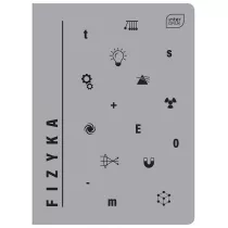 Interdruk Zeszyt A5 UV Fizyka kratka 60 kartek 10 szt.