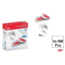 Spinacz srebrny 33mm 10x100szt
