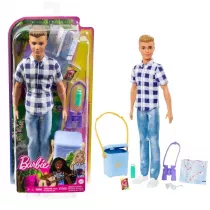 Barbie Kemping Ken Lalka + akcesoria Mattel