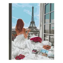 Brushme Malowanie po numerach - Poranek w Pary�u 40x50cm