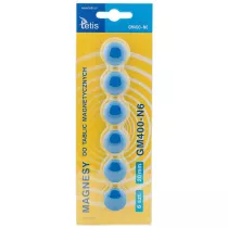 Tetis Magnesy do tablic niebieskie 6 szt.