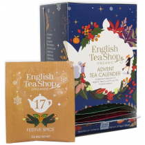 English Tea Shop Organic Kalendarz adwentowy niebieski (herbaty i herbatki) (13 smaków) (produkt sezonowy) 25 x 1,5 g Bio