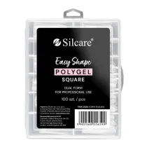 Silcare Dual formy do akrylo�elu Clear Kwadrat 100 szt.
